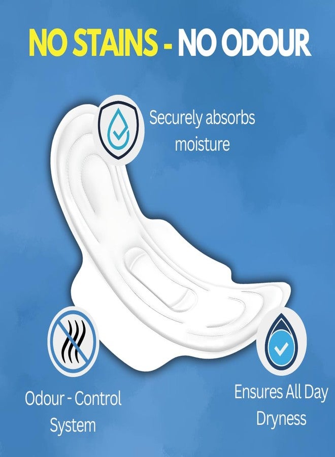 Miracle Protec+ Super Ultra Soft Feel | Leakage Protection | Regular All Day and Night Sanitary pad | XL 280MM | Pack of 4 | 24 Sanitary Pads With Wings - Image 4